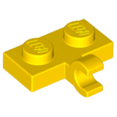 LEGO 11476 geel Plate, Modified 1 x 2 with Clip on Side (Horizontal Grip) 65458 (losse stenen 12-5)*